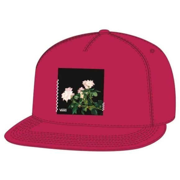 Vans Pink Floral Snapback Hat Women's with Adjustable Tab - Picture 4 of 4